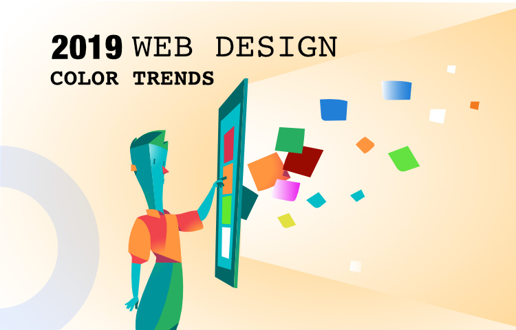 Web design color trends for 2019